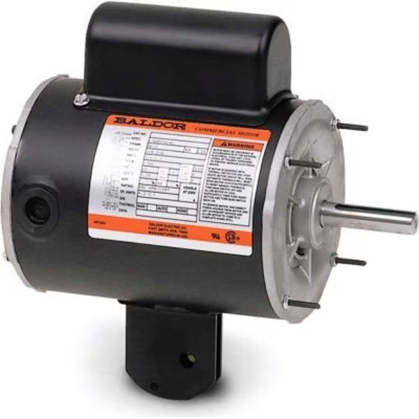 Baldor-Reliance Motor YPC345A, .5HP, 1625RPM, 1PH, 60HZ, 56YZ, 1716C, TEAO, F1, Baldor-Reliance, Mfr#: YPC345A